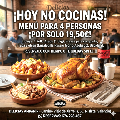 Menu para 4 personas